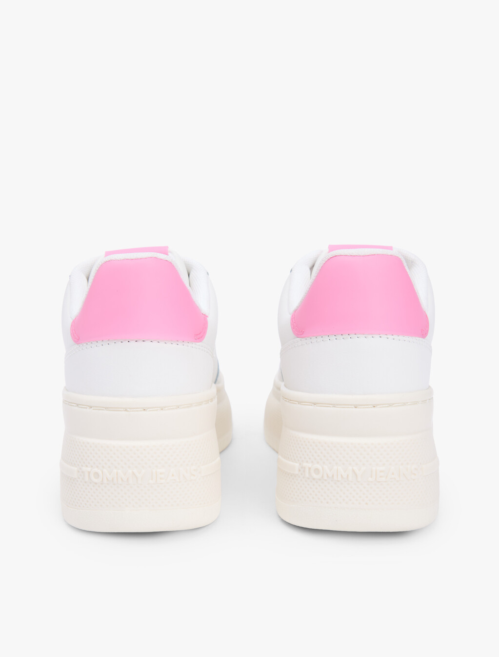 Fine Cleat Platform Basketball Trainers With Leather, Ecru/Synthetic Blush, hi-res