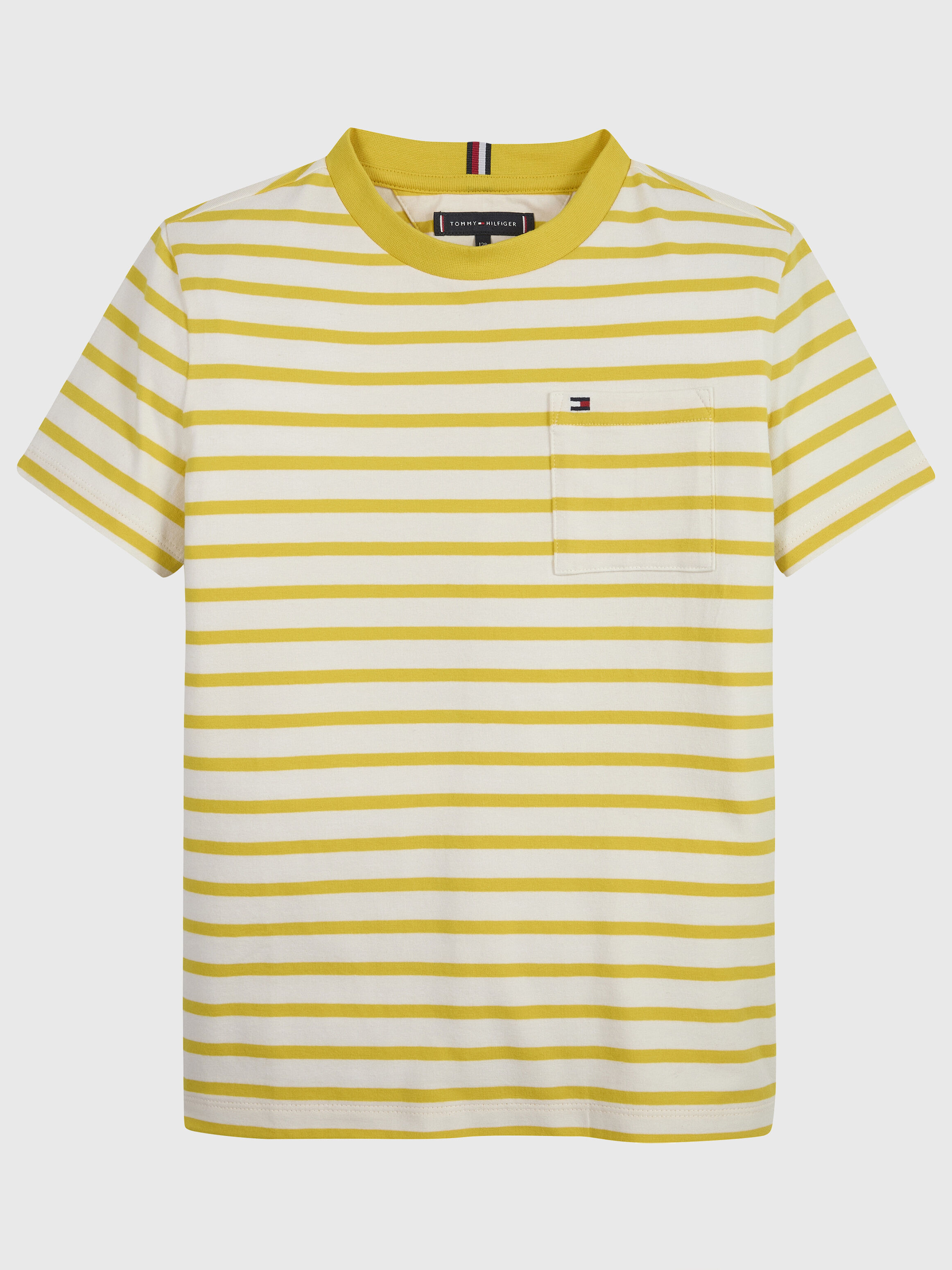 Breton Stripe Pocket T Shirt yellow Tommy Hilfiger Taiwan