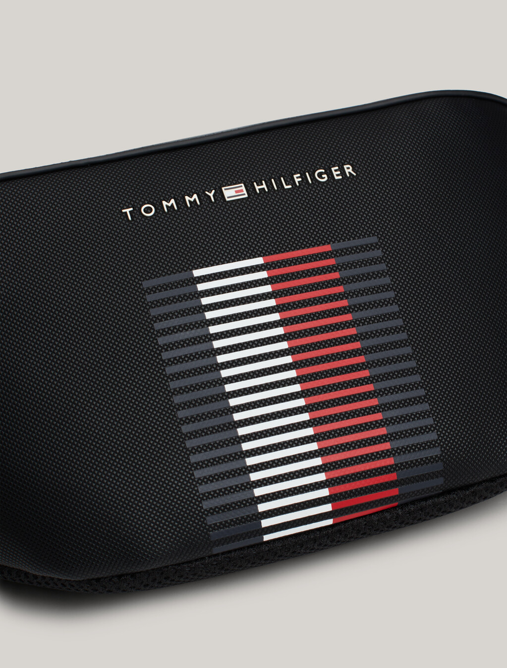 Pique Texture Bum Bag, Black, hi-res
