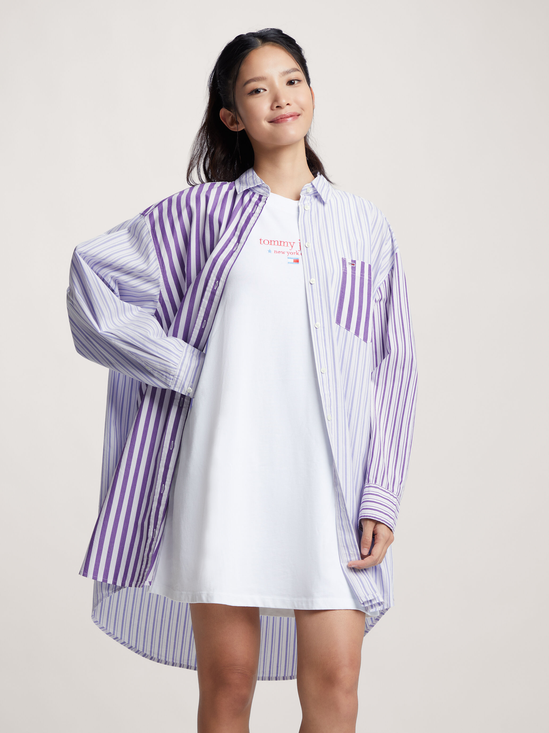 Tommy hilfiger purple dress best sale