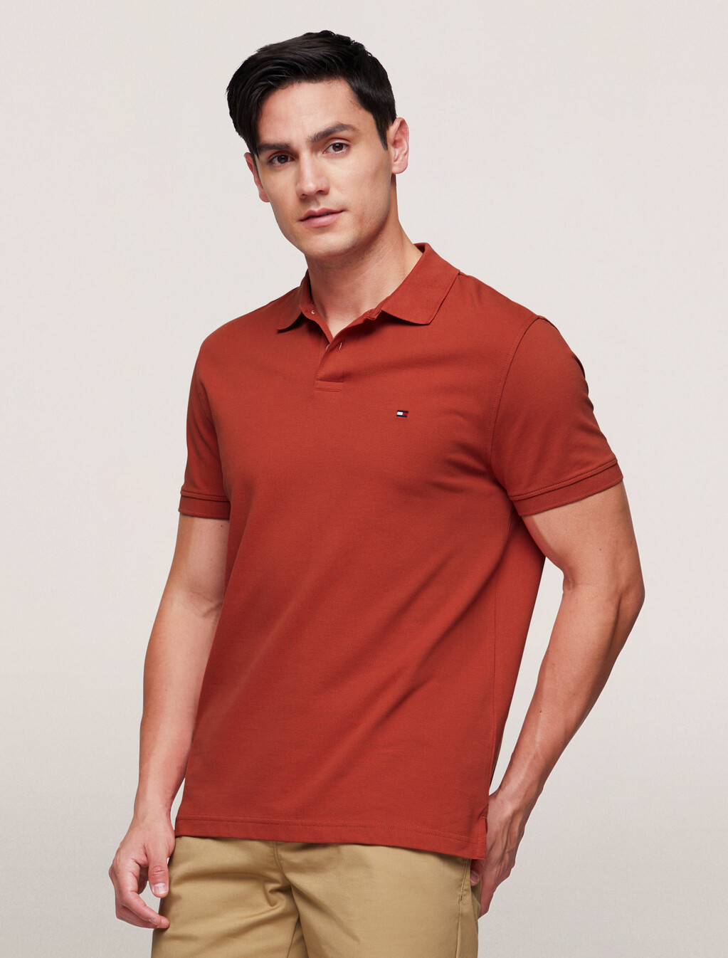 1985 標準版型 Polo 恤, Terra Red, hi-res