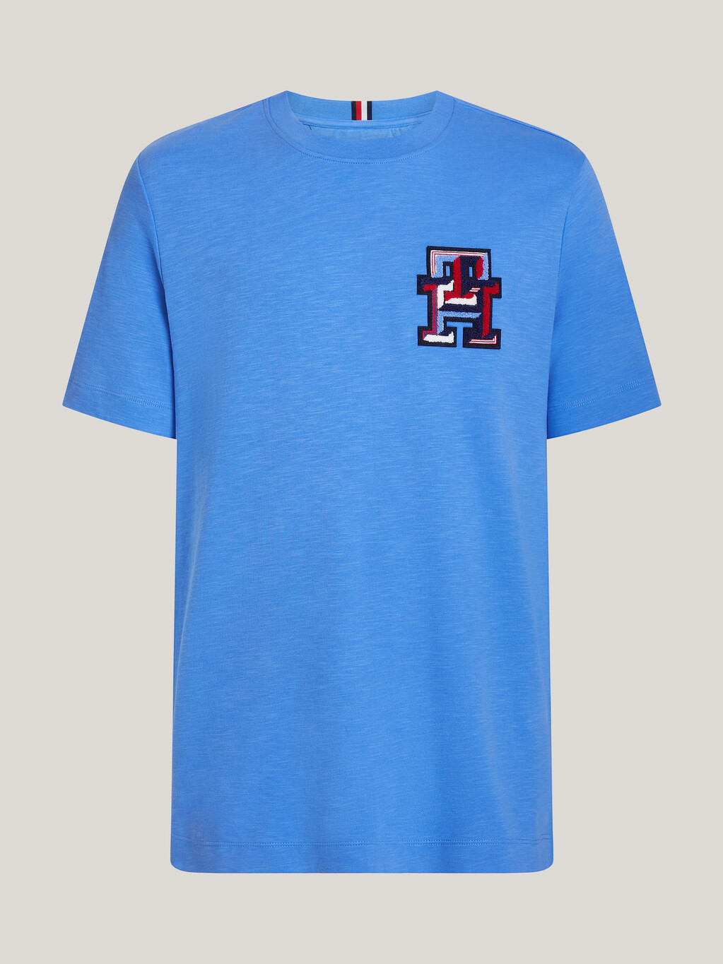 TH Monogram Bouclé T-Shirt, Blue Spell, hi-res