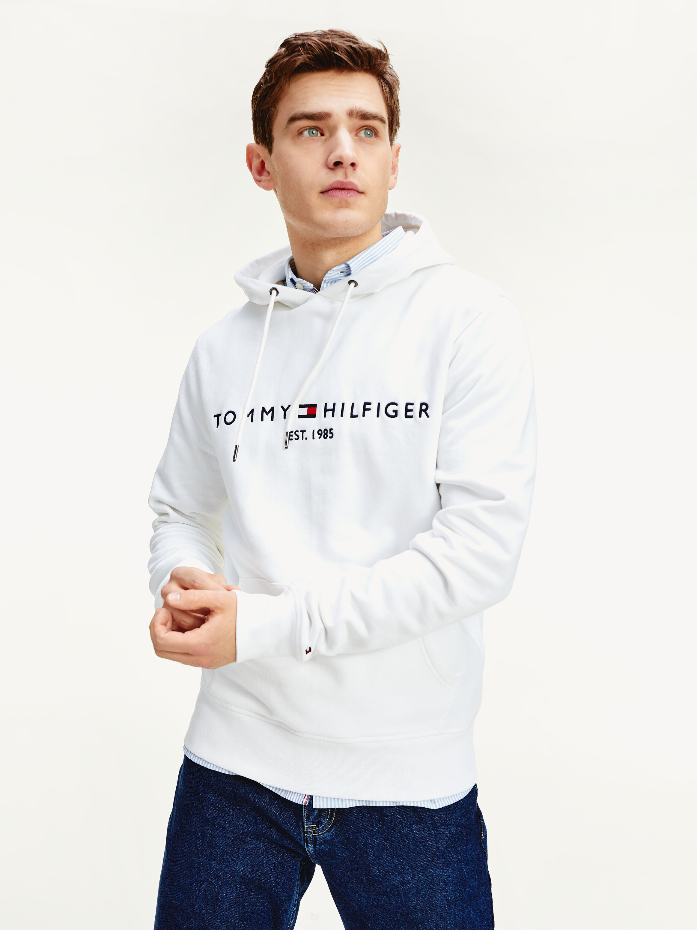 Embroidered Logo Hoodie