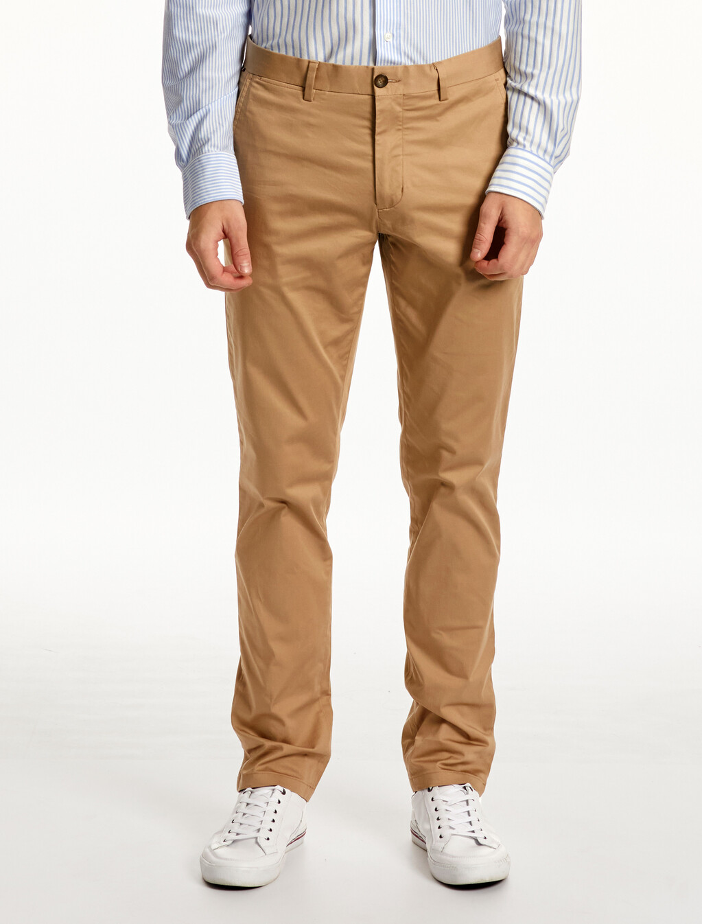 Denton Chino Straight Fit Stretch Pants, Beige, hi-res