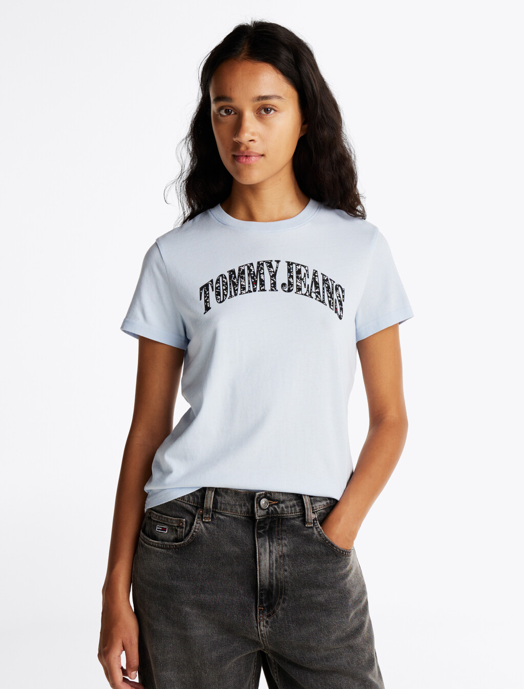 Floral Logo T-Shirt, Sweet Blue, hi-res