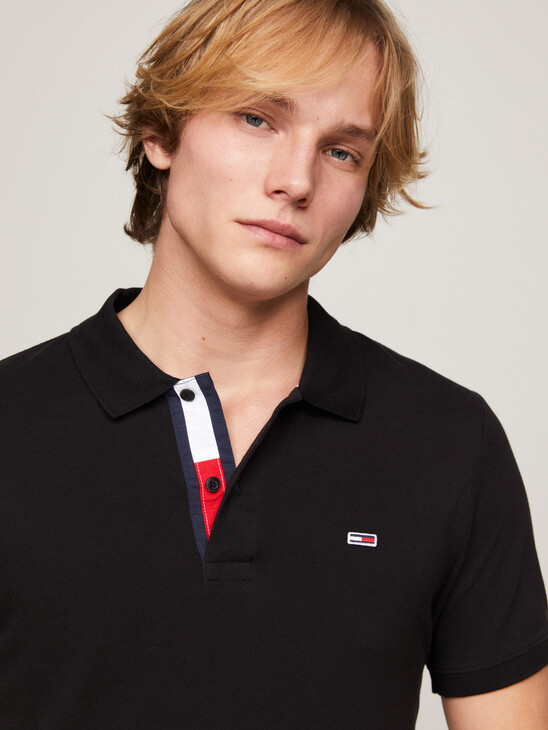 Tommy Jeans 旗幟修身 Polo 衫