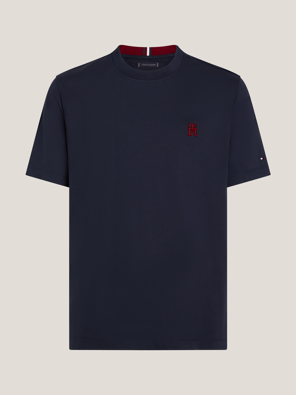 TH Monogram Interlock Cotton T-Shirt, Desert Sky, hi-res