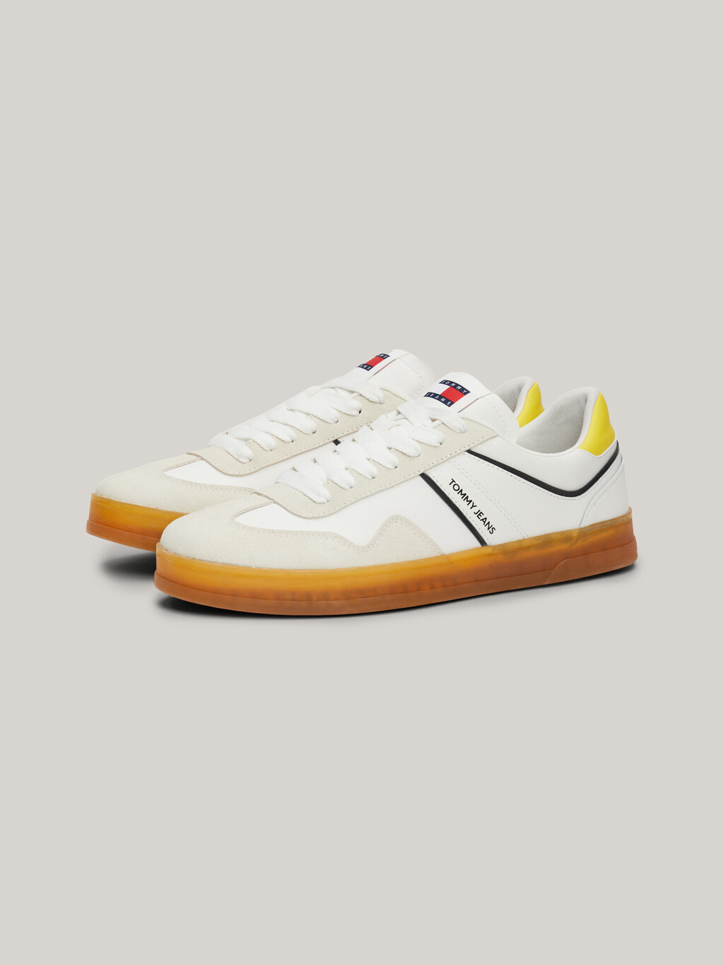 Retro Suede Cupsole Trainers, Eureka Yellow, hi-res