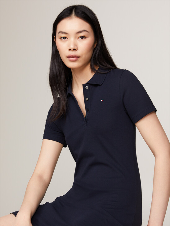 1985 Slim Pique Polo Dress