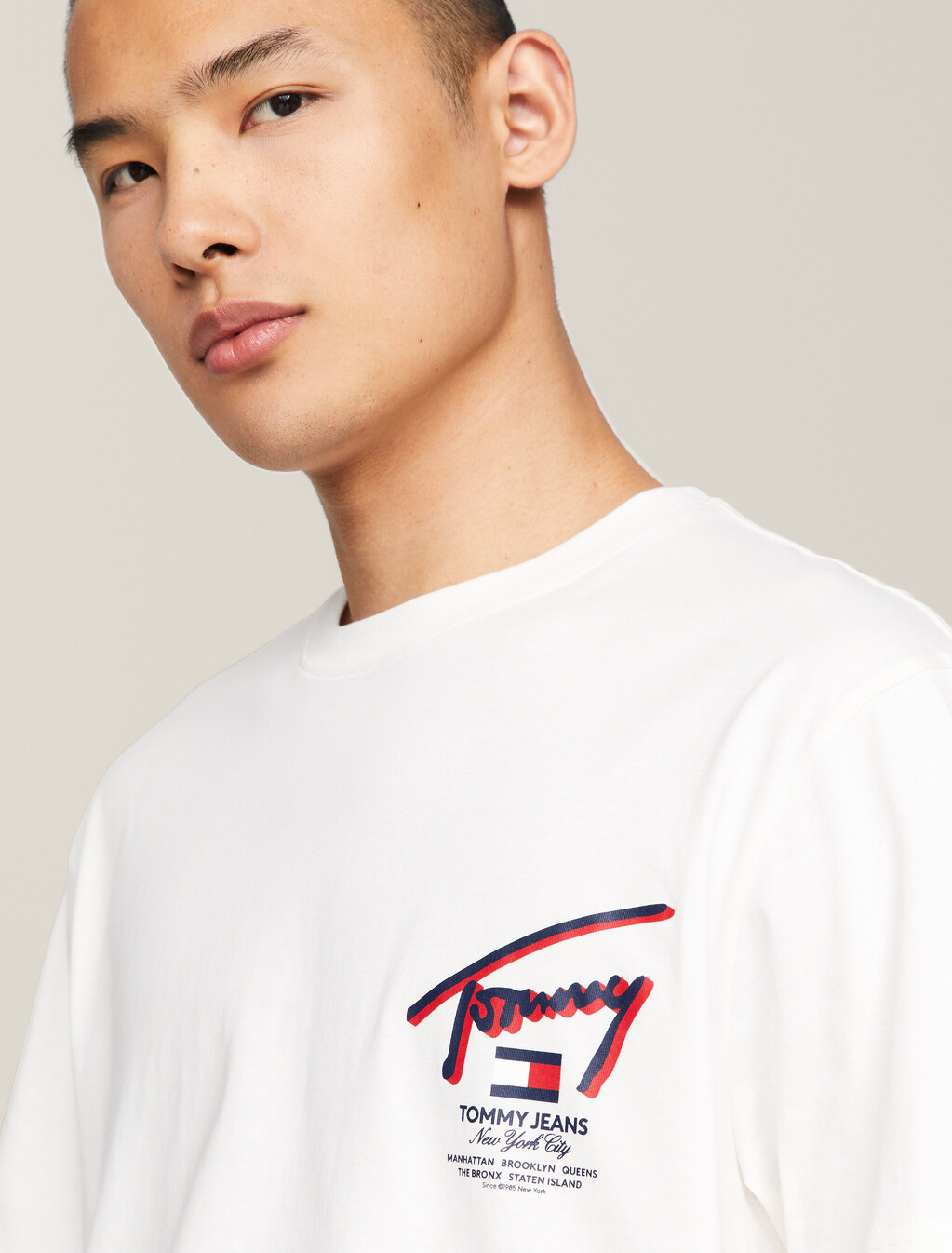 Signature Back Logo T-Shirt, Ancient White, hi-res