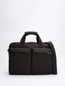 Rubberised Logo Laptop Bag, Black, hi-res