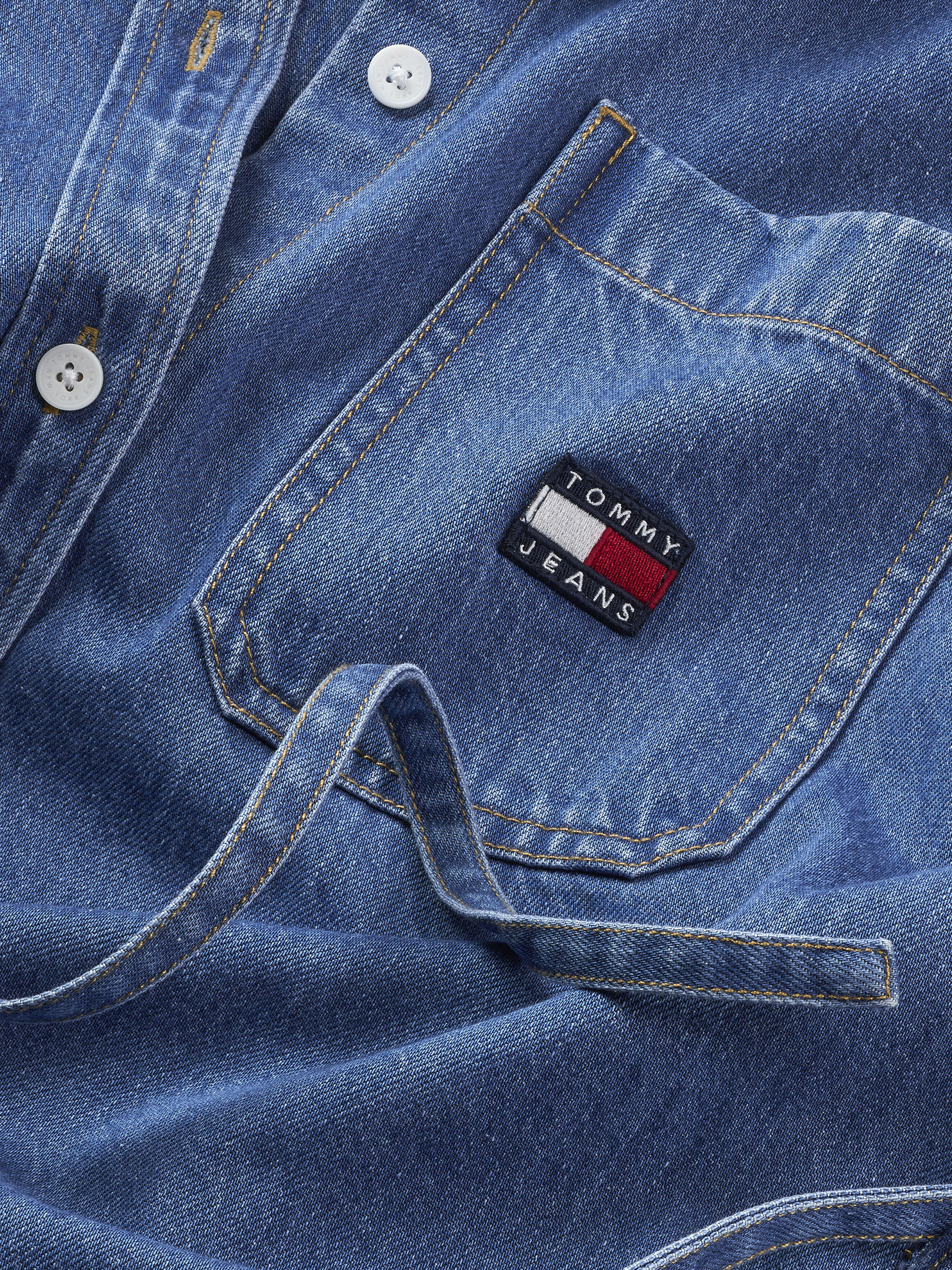 Belted Denim Shirt Dress Tommy Hilfiger Taiwan