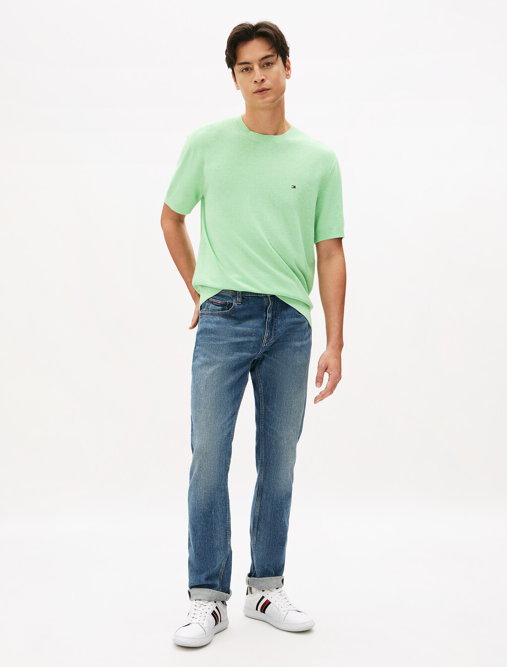 Icon 短袖 T 恤, Mint Gel Heather, hi-res