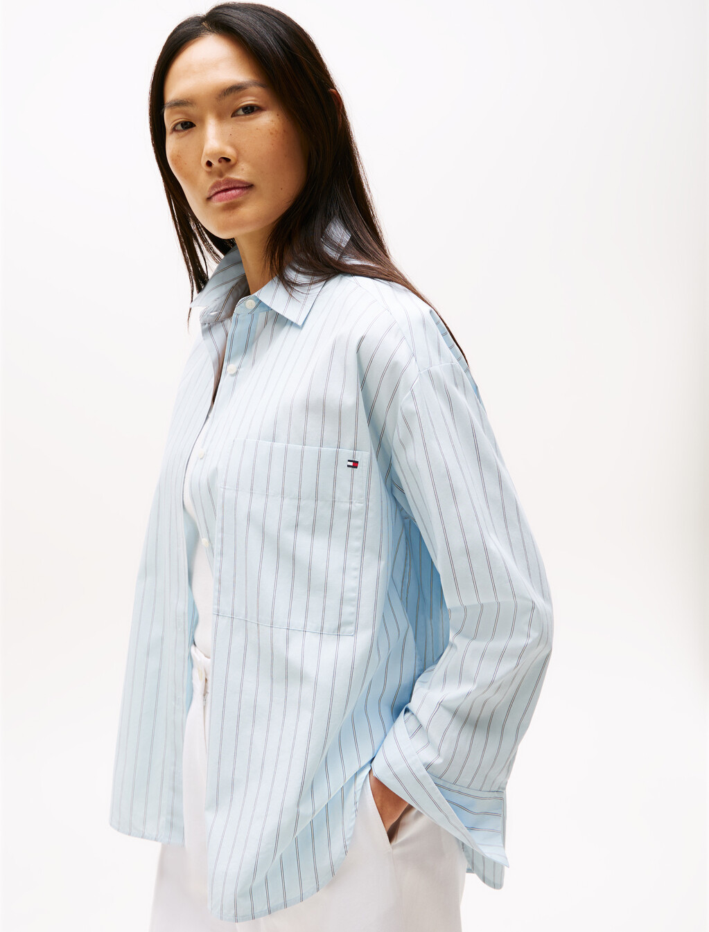 IM AF ESS PPLN NW ESTxtrd Thn Stp/, Textured Thin Stp/ Breezy Blue, hi-res