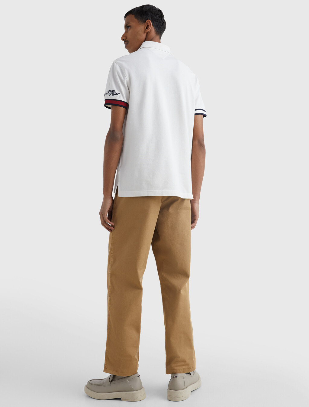 標誌修身版型 Polo 衫, Weathered White, hi-res