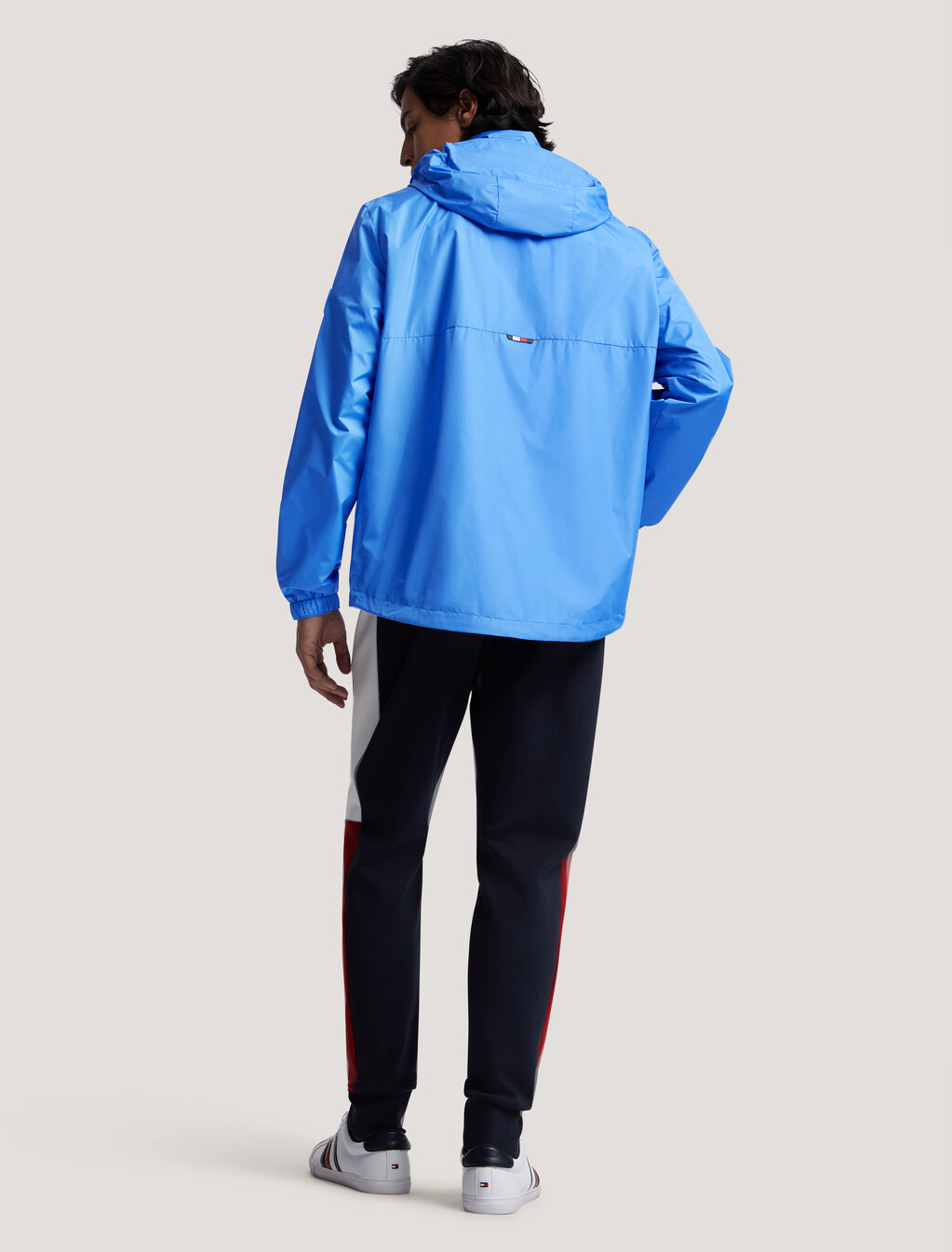Hooded Windbreaker Jacket, Blue Spell, hi-res