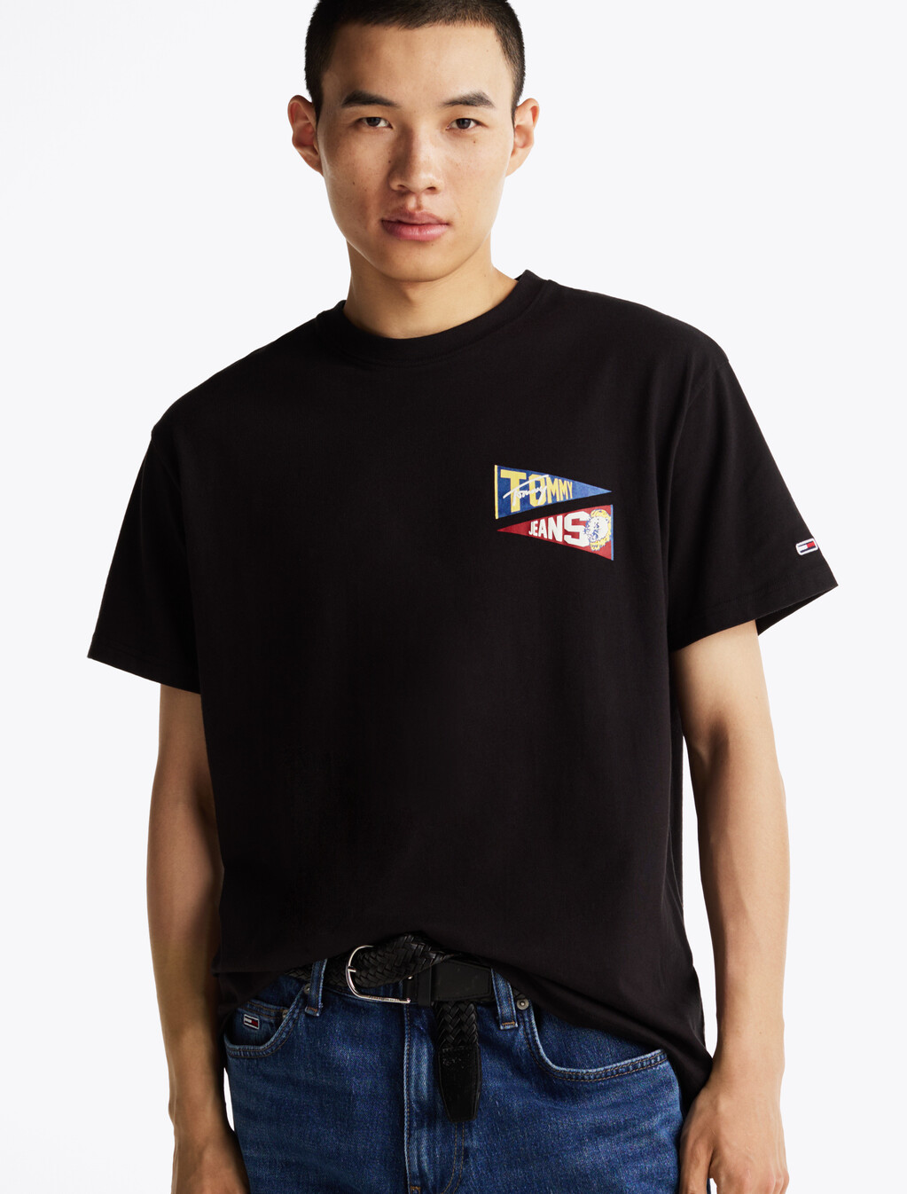 Relaxed Uni Flag Tiger T-Shirt, Black, hi-res