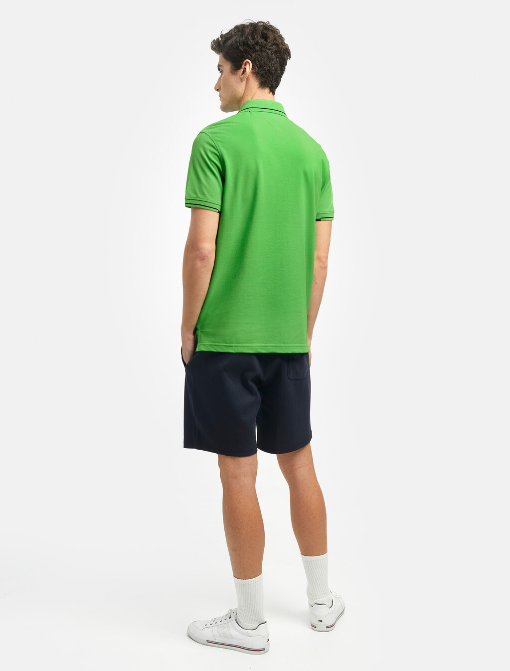 飾邊衣領標準版型 Polo 衫, Spring Lime, hi-res