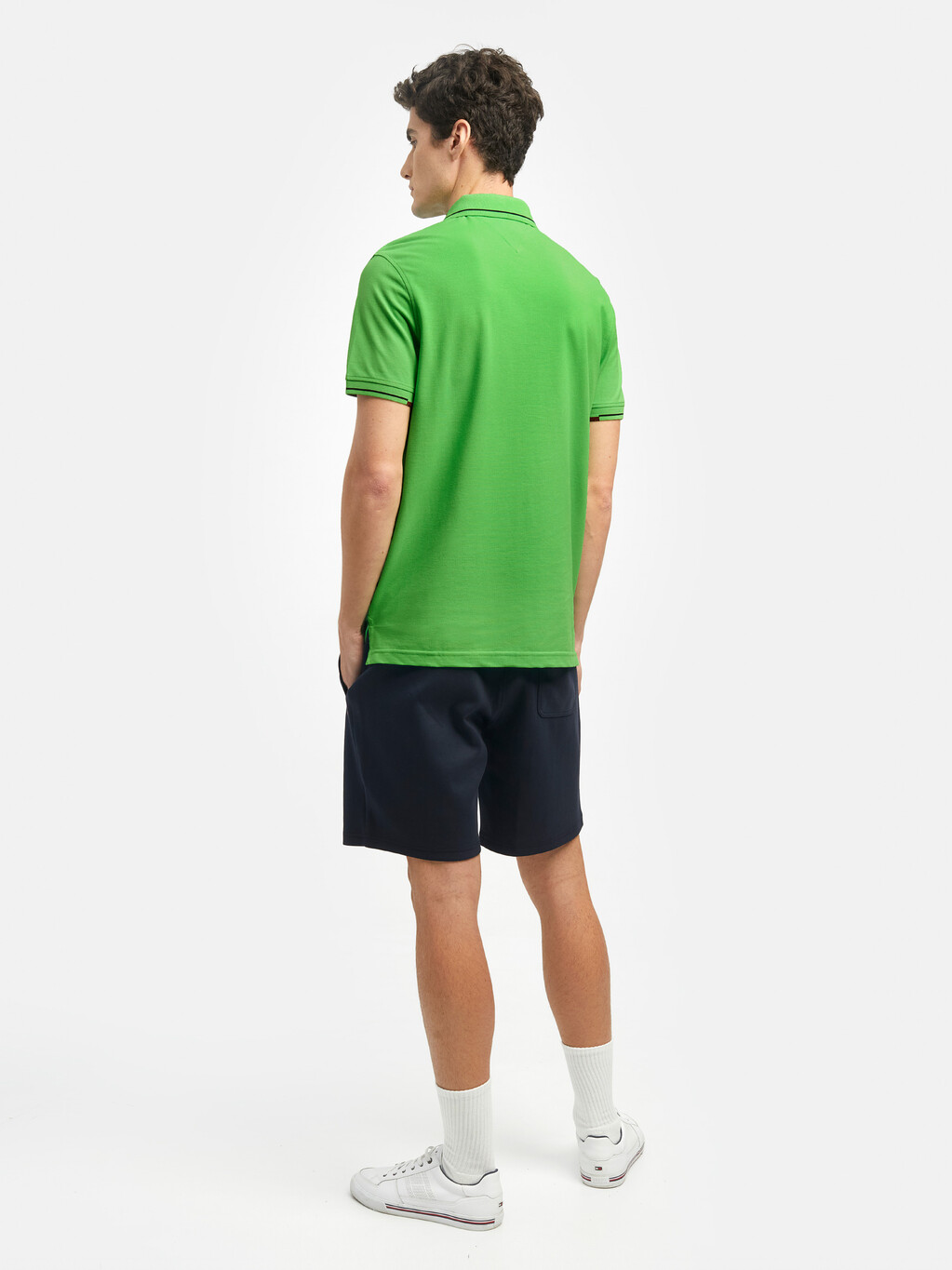 Tipped Collar Regular Fit Polo, Spring Lime, hi-res