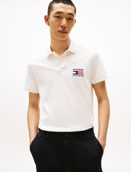 Hilfiger 旗幟 Polo 衫