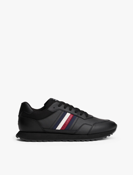 Signature Tape Cleat Trainers With Leather