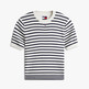 White/Navy Stripe
