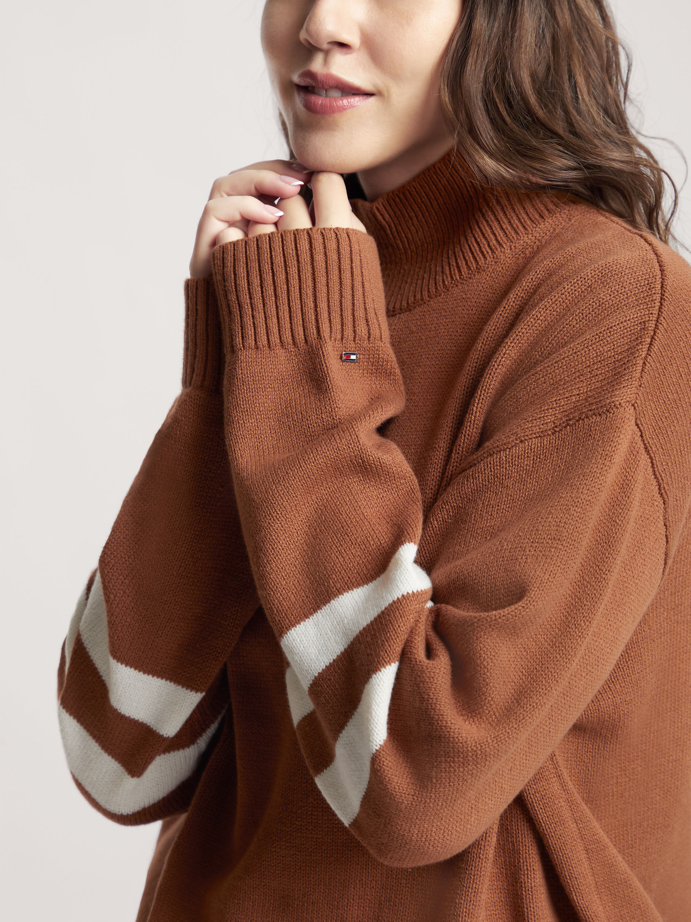 Varsity Mock Neck Sweater Tommy Hilfiger Taiwan