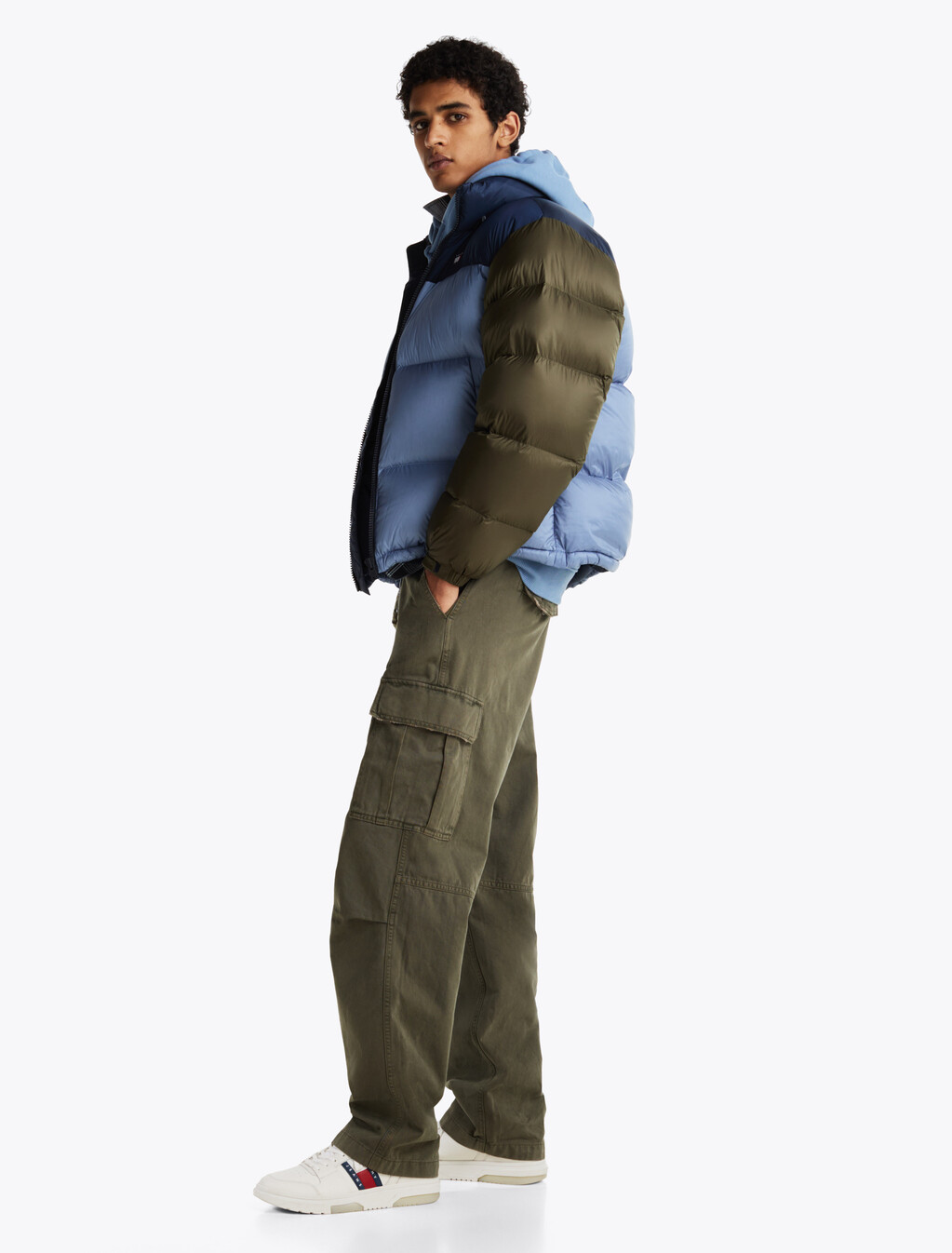 Relaxed Cargo Trousers, Fatigue Green, hi-res