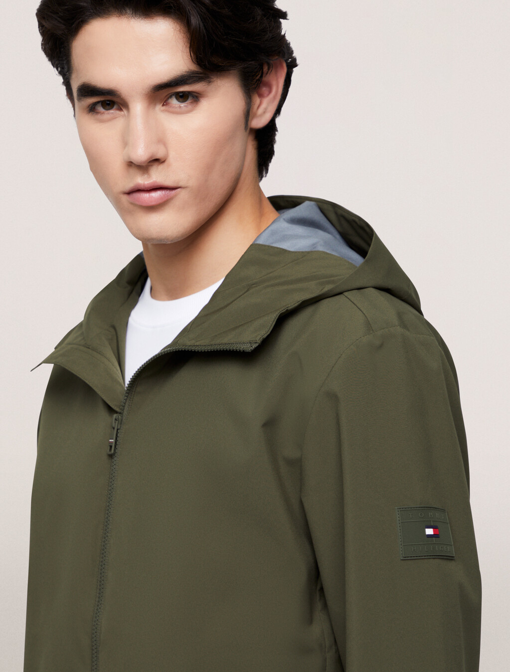 連帽風褸, Army Green, hi-res