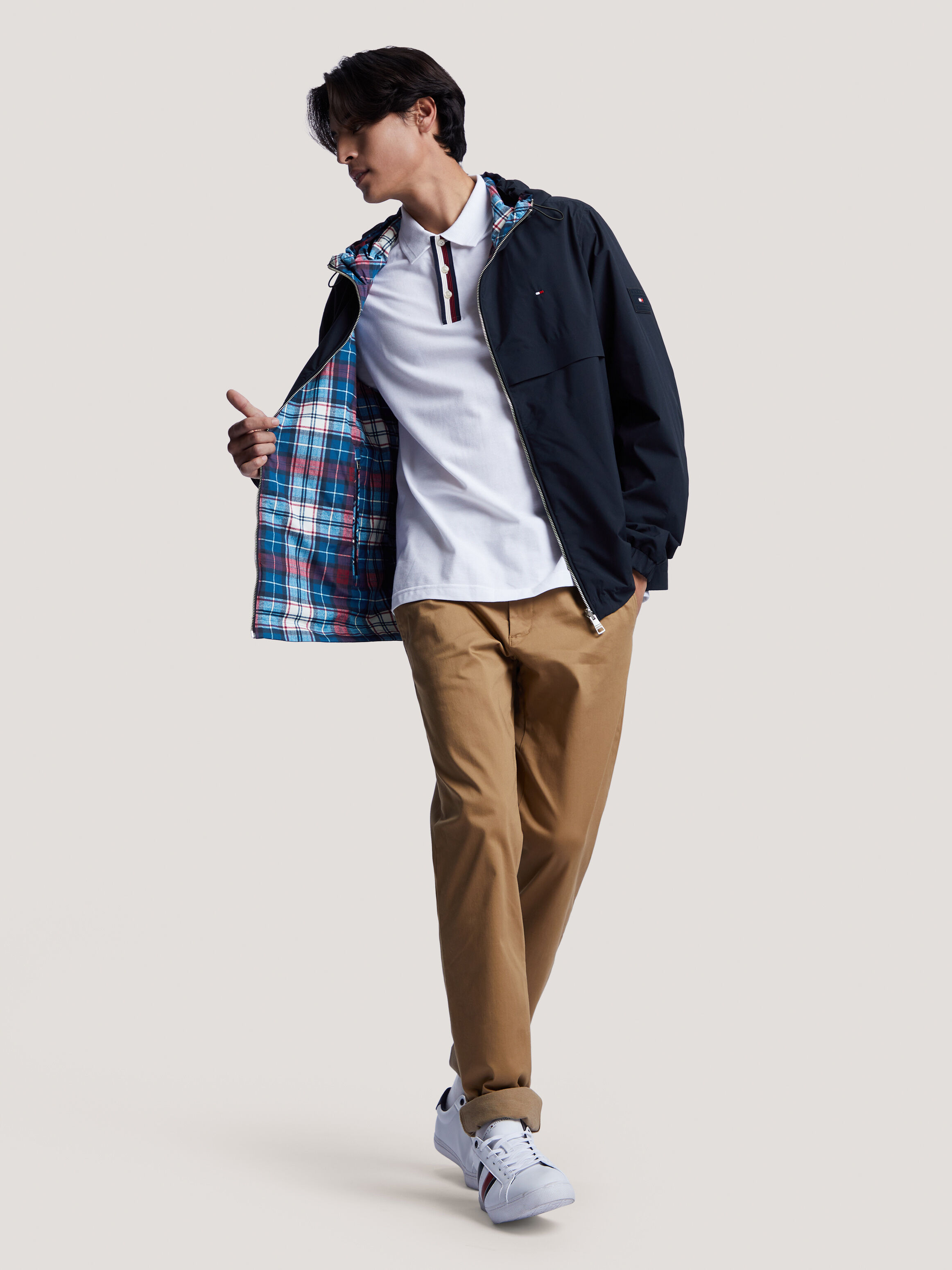 Tommy hilfiger cheap reversible hooded jacket