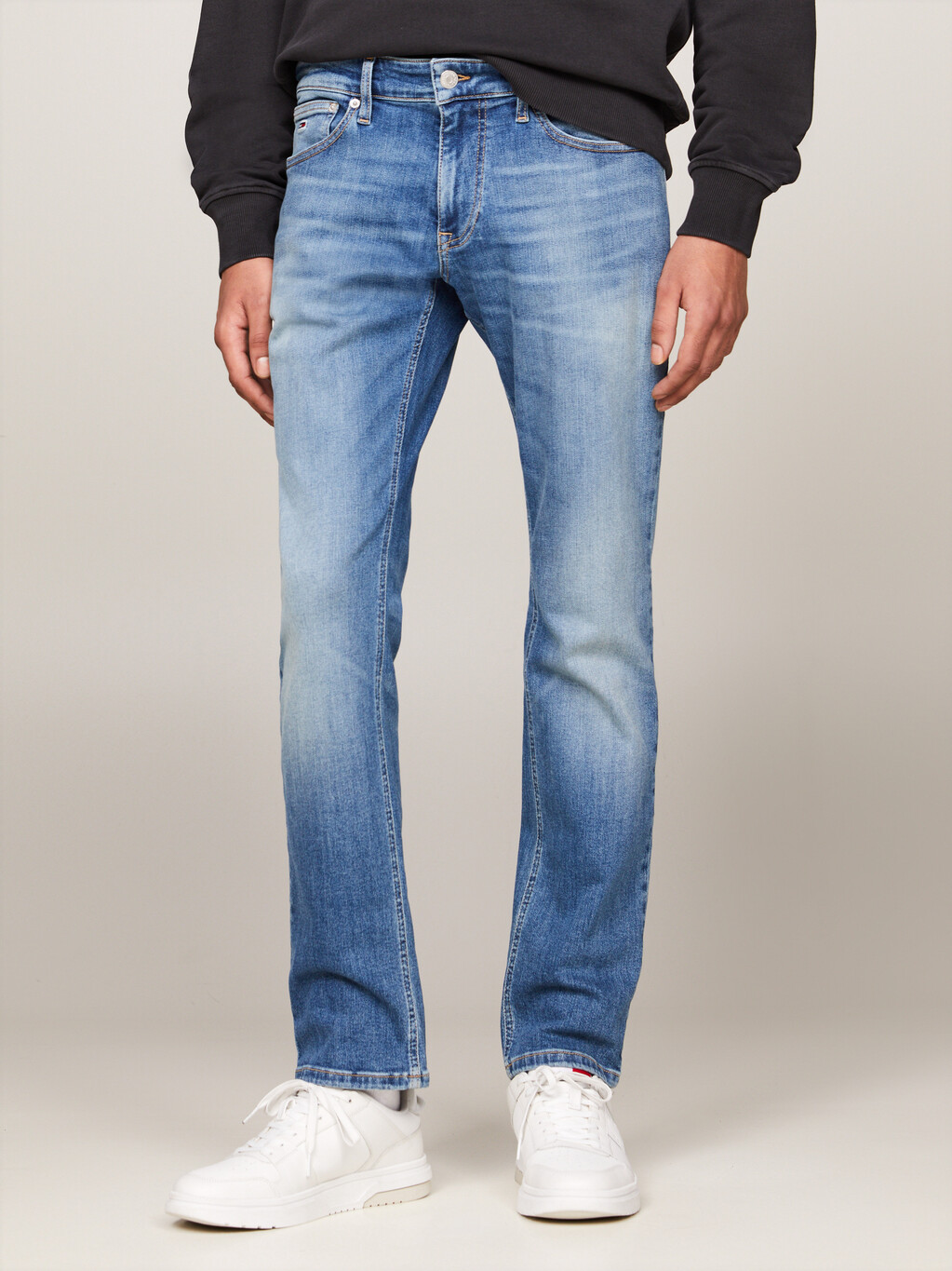 Scanton Slim Faded Jeans, Denim Medium, hi-res