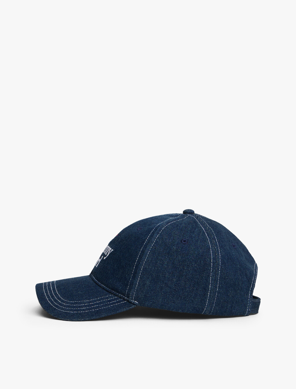 Tommy Girl Denim Baseball Cap, Dark Wash Denim, hi-res