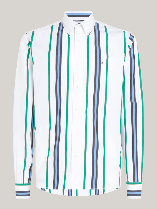 常規版型 Polo 條紋襯衫