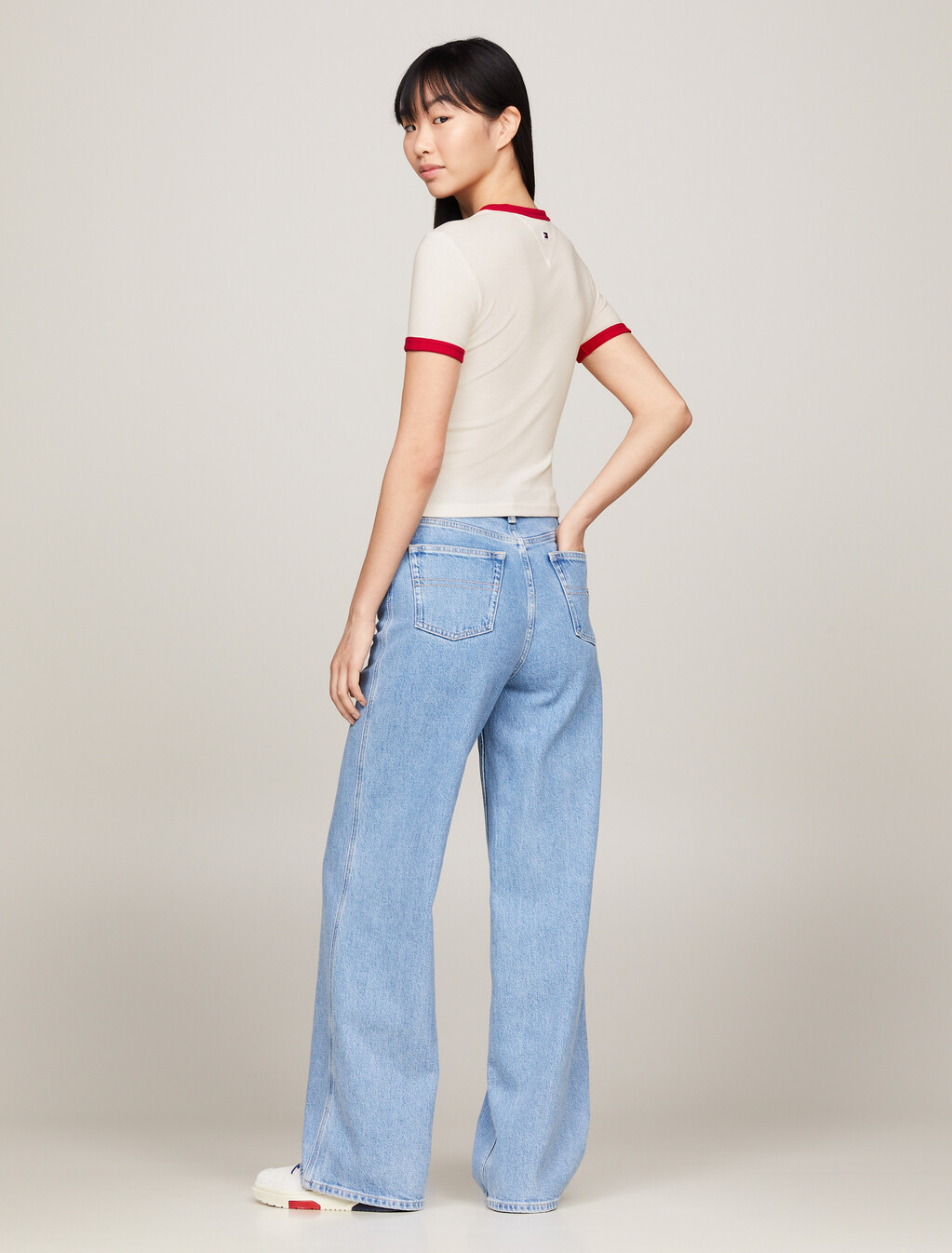TJ x INTERNATIONAL GAMES 拼色 T 恤, Ancient White, hi-res