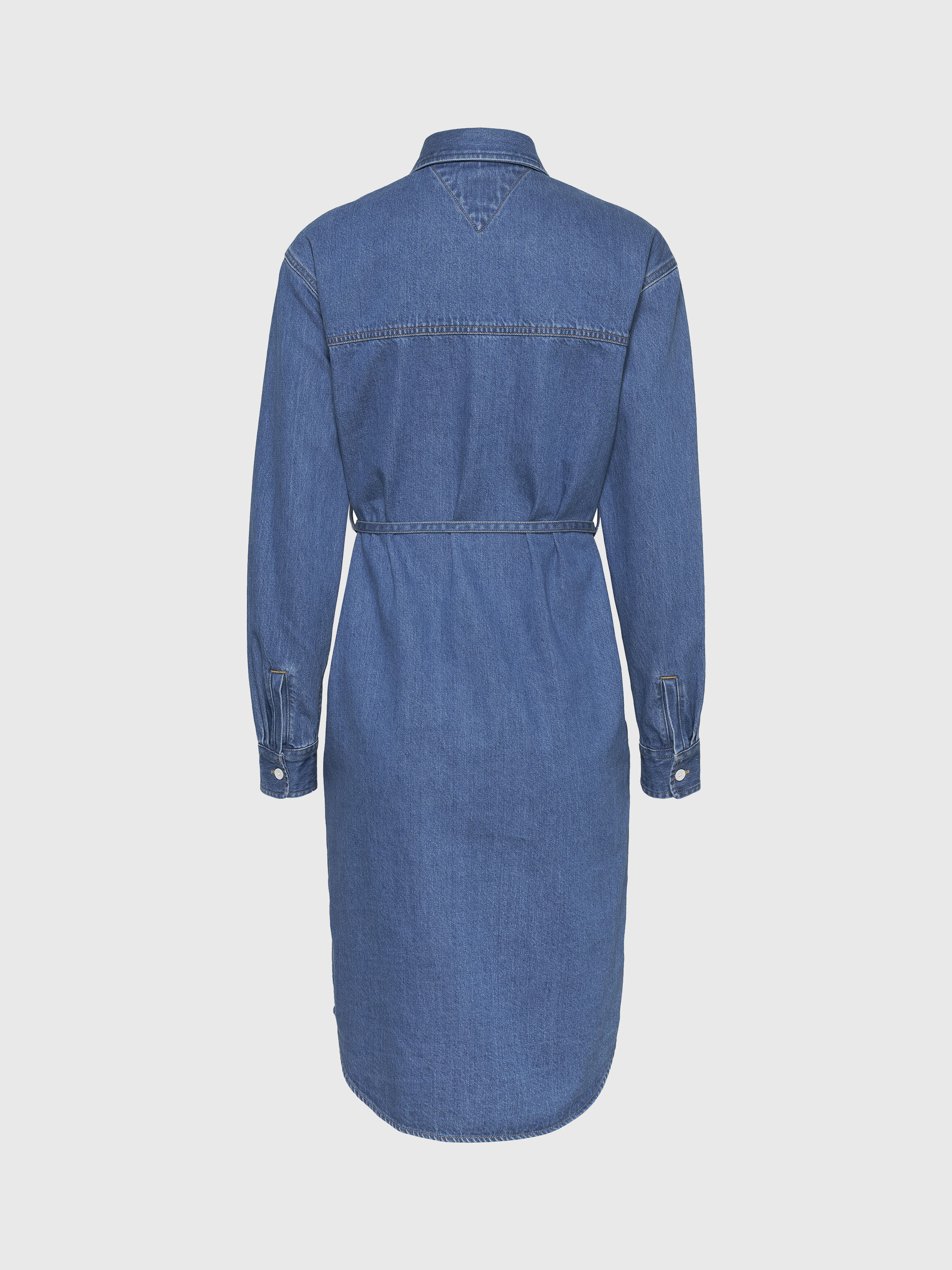 Women's long sleeve on sale denim shirt dress
