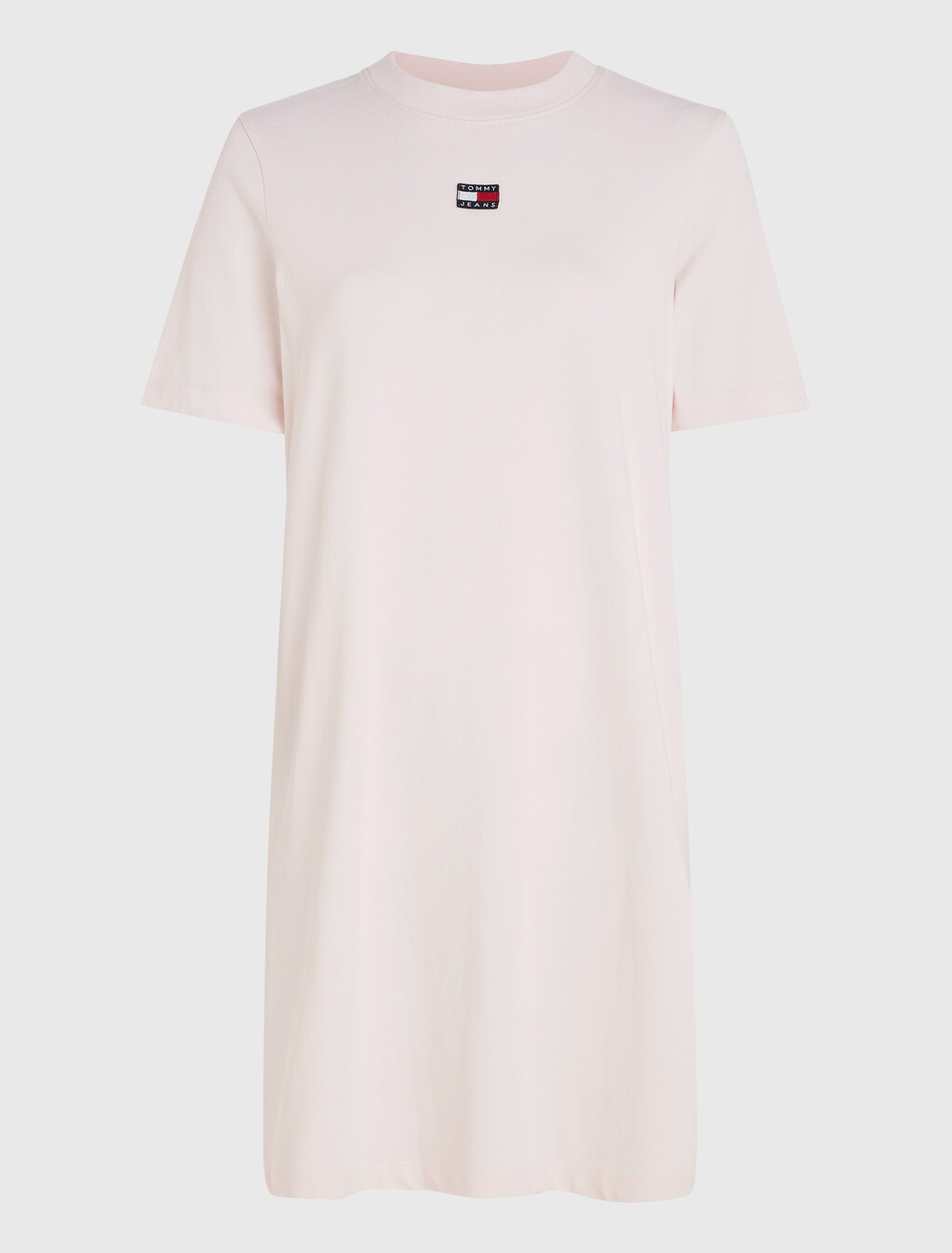 Flag Badge T-Shirt Dress, Faint Pink, hi-res