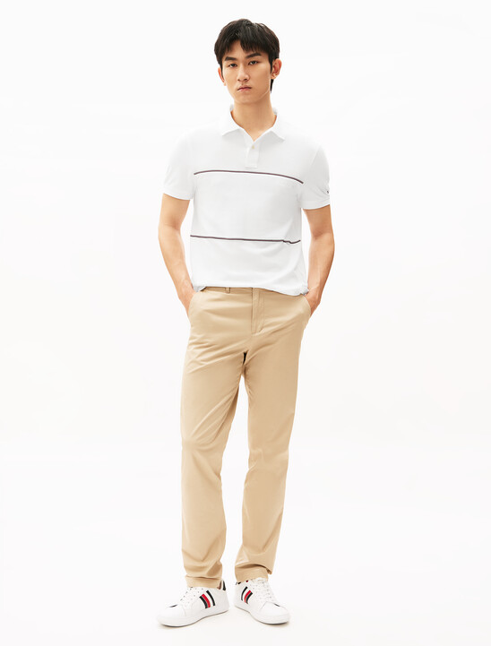 Global Stripe 條紋拼色 Polo 衫