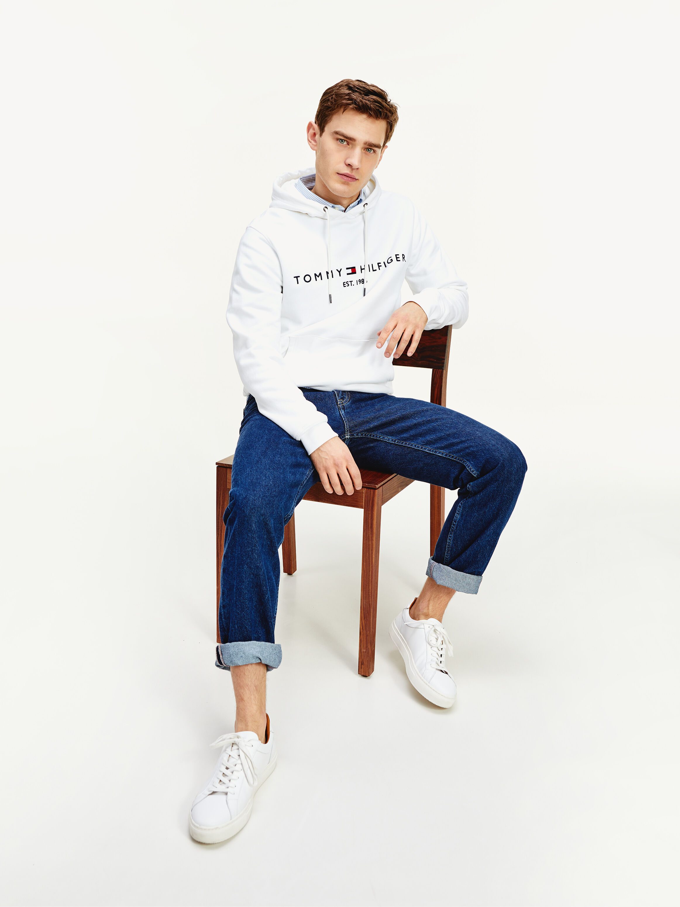 Embroidered Logo Hoodie