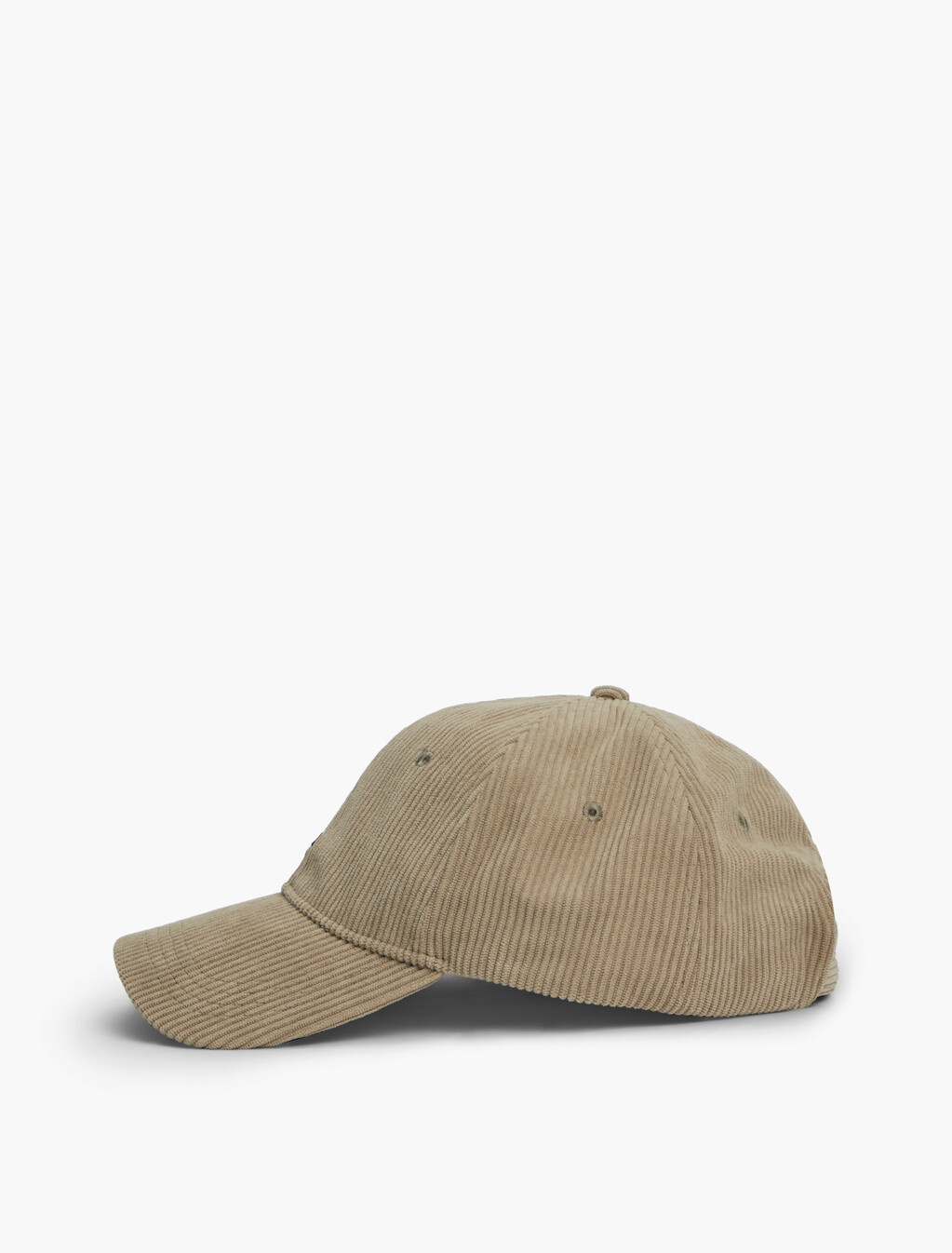 Hilfiger Flag Corduroy Baseball Cap, Rustic Taupe, hi-res