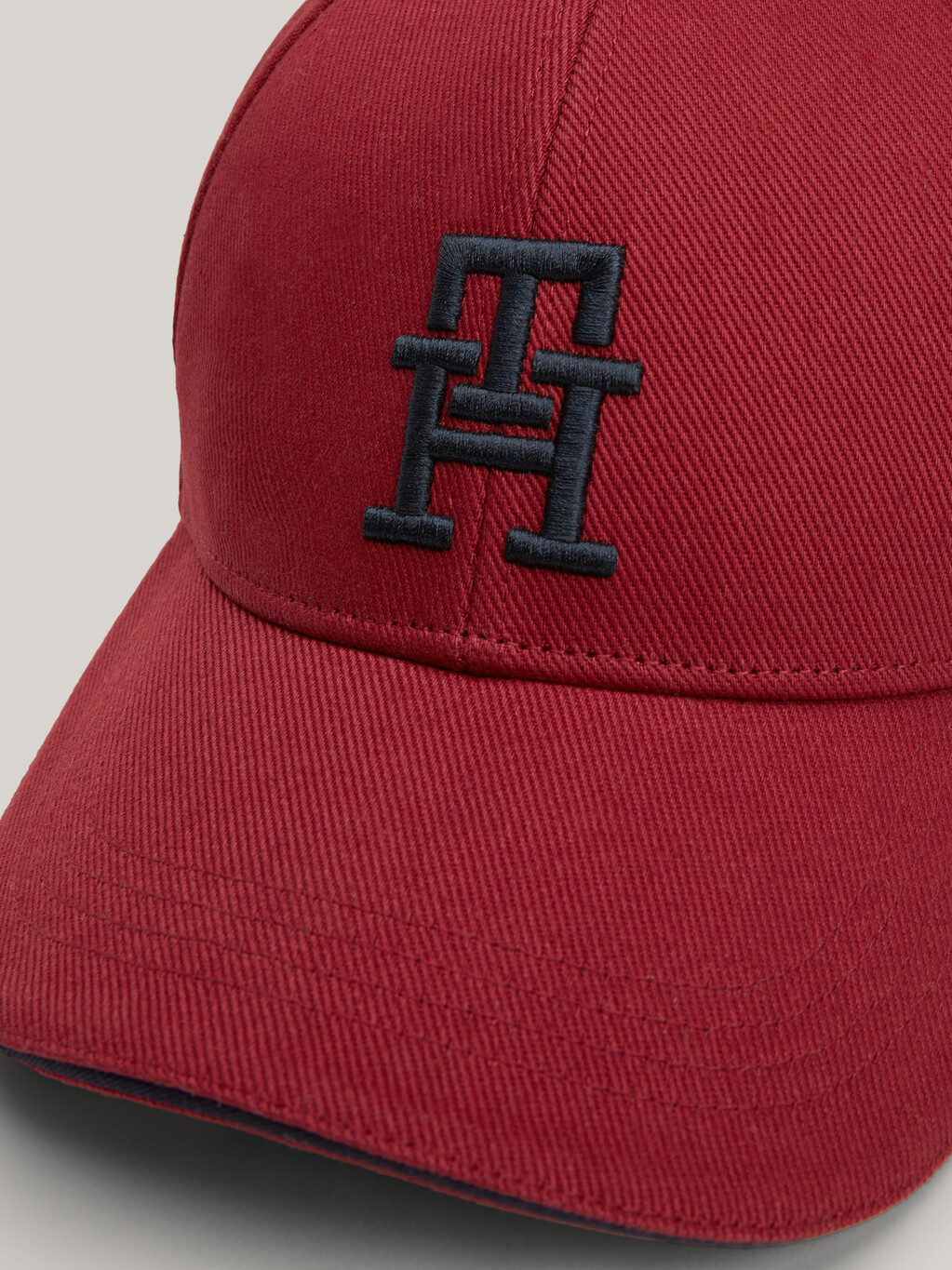 TH Monogram Embroidery Six-Panel Cap, Rouge, hi-res