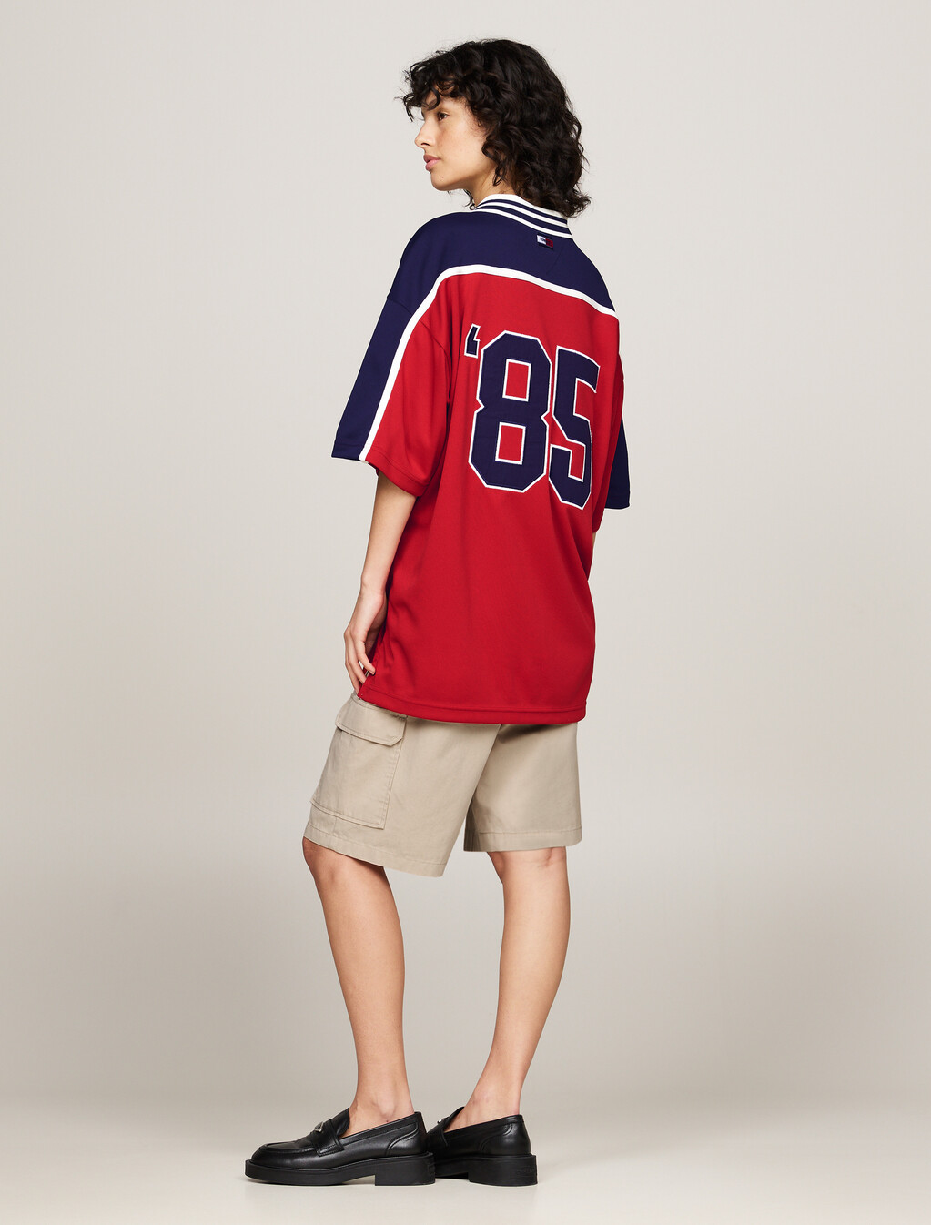 Dual Gender Colour-Blocked Logo Polo, Sweet Cayenne, hi-res