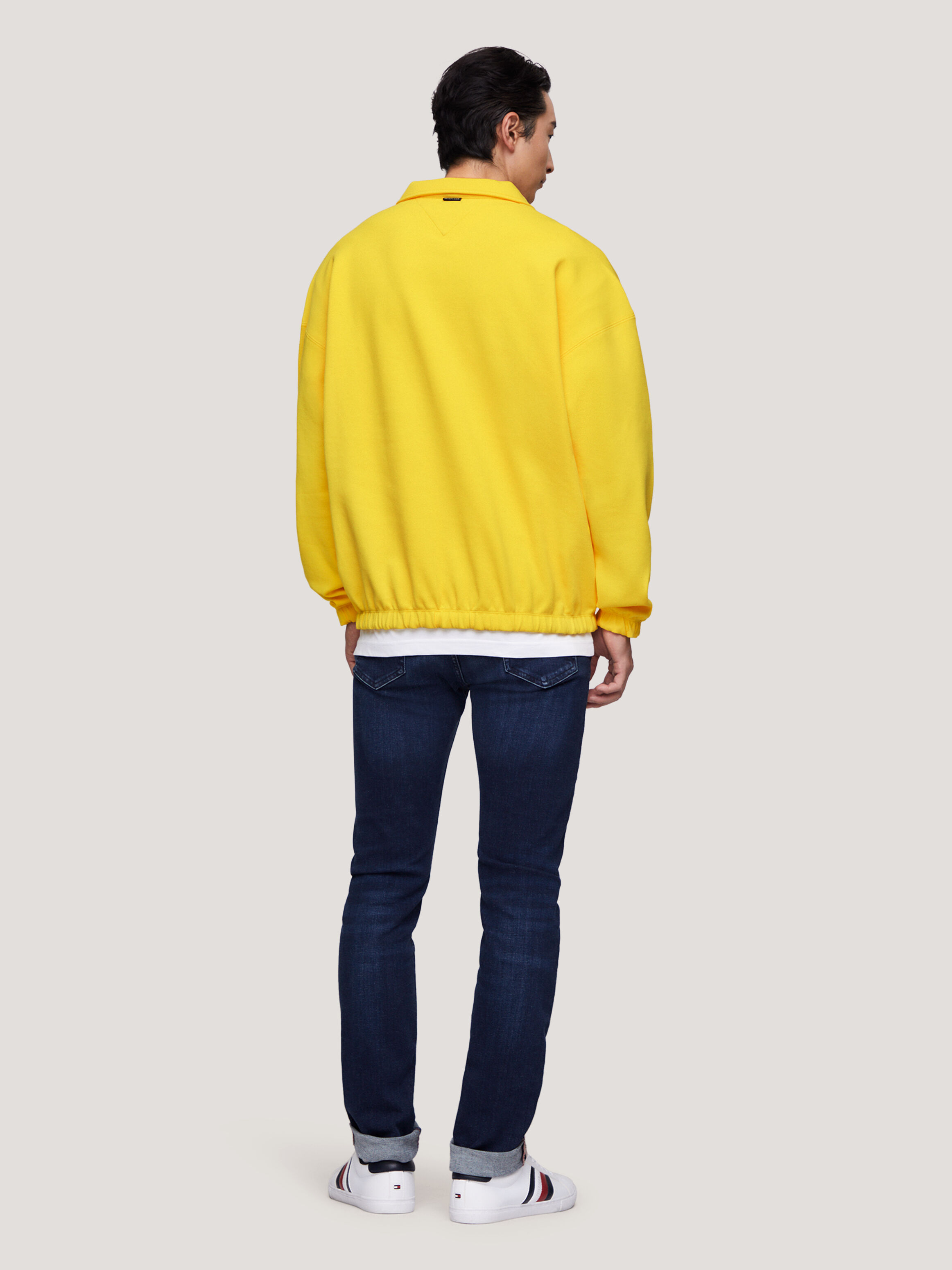 Tommy jeans yellow best sale padded popover jacket