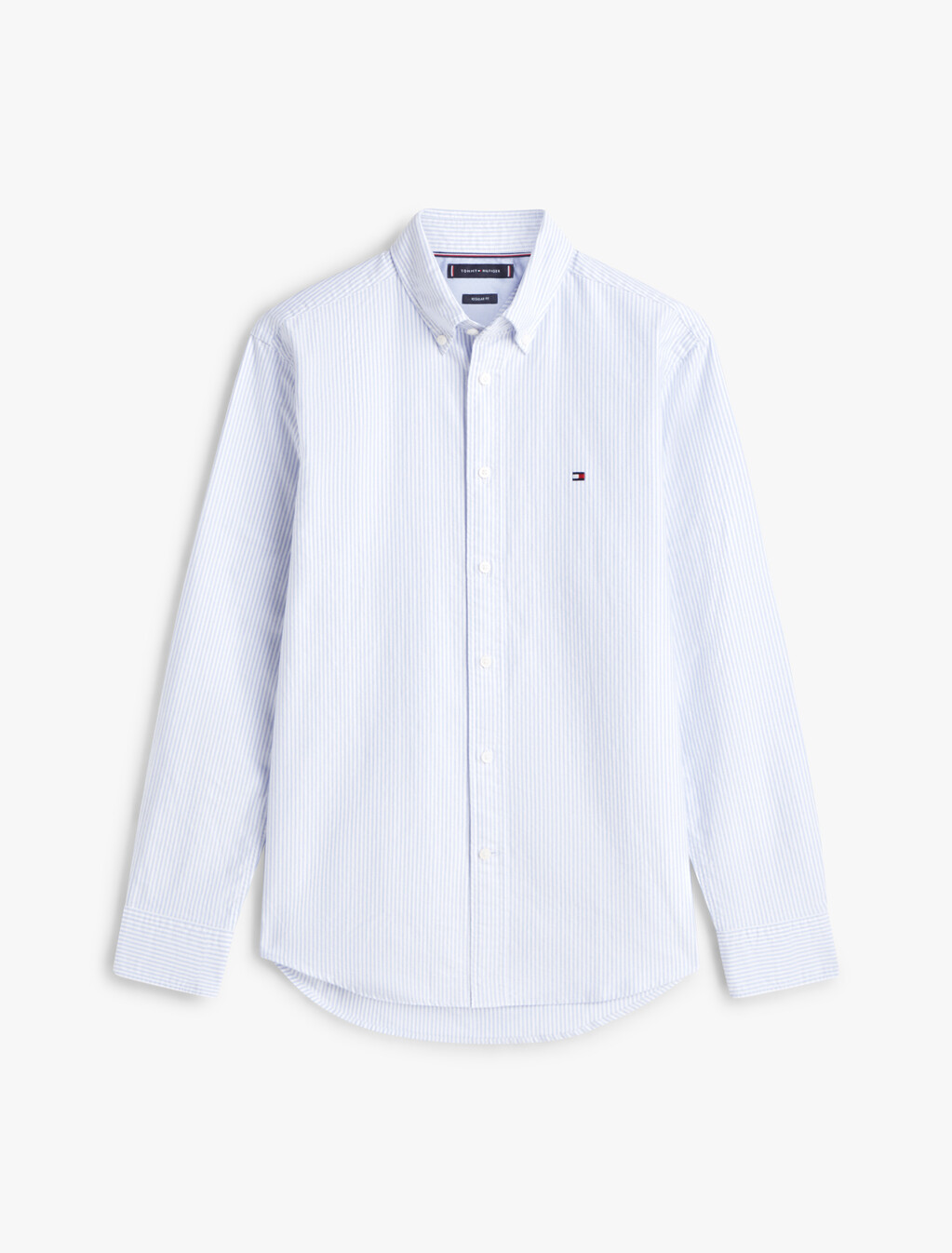 Asia Fit Heritage Stripe Oxford Shirt, Shirt Blue / Optic White, hi-res