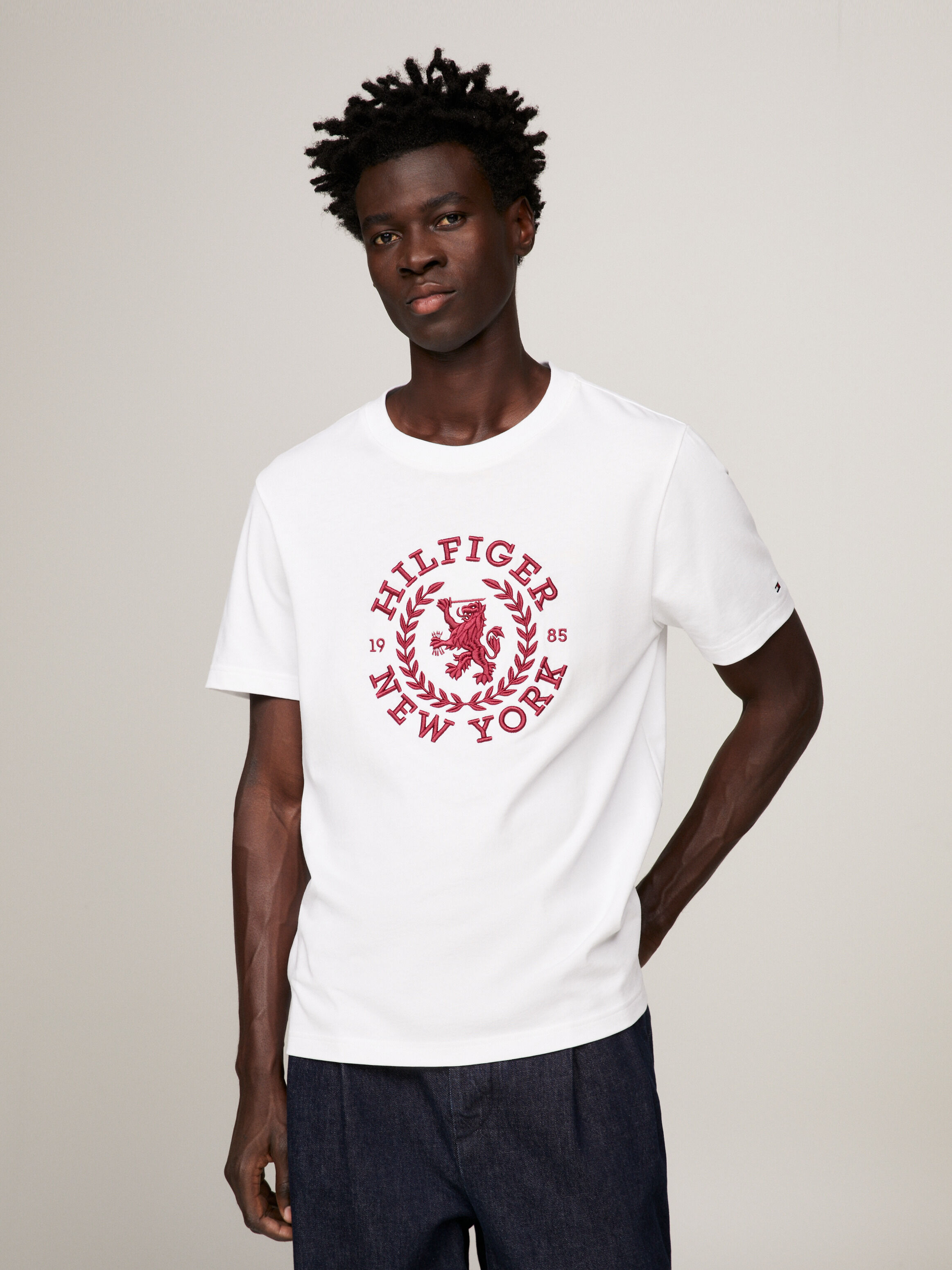 Oversized Crest Jersey T Shirt