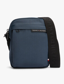Rubberised Logo Reporter Bag, Military Denim, hi-res