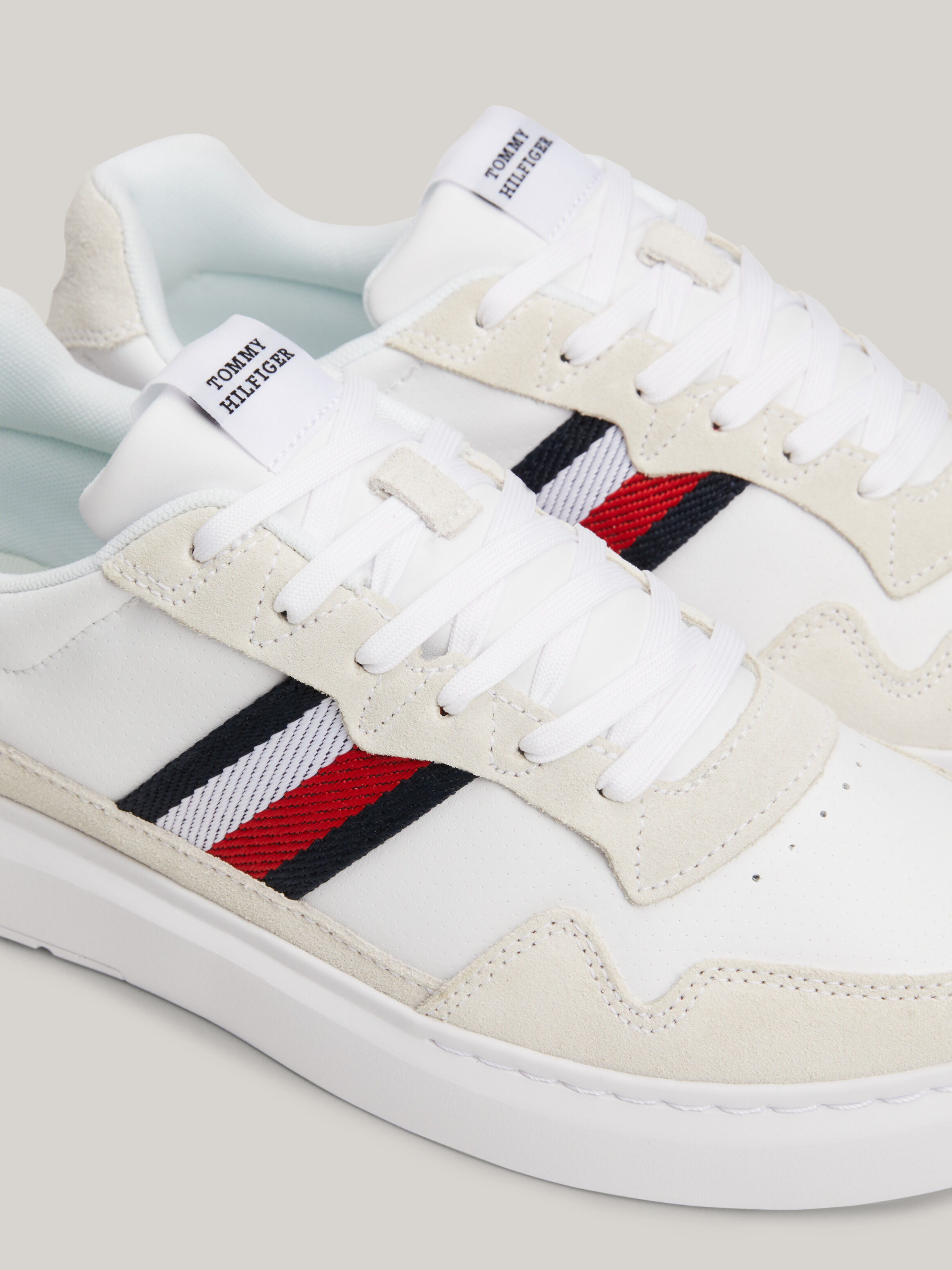 Signature Tape Cupsole Trainers natural Tommy Hilfiger Taiwan