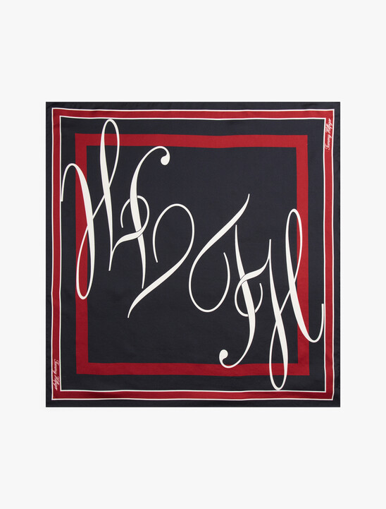 Heritage Logo Pure Silk Square Scarf