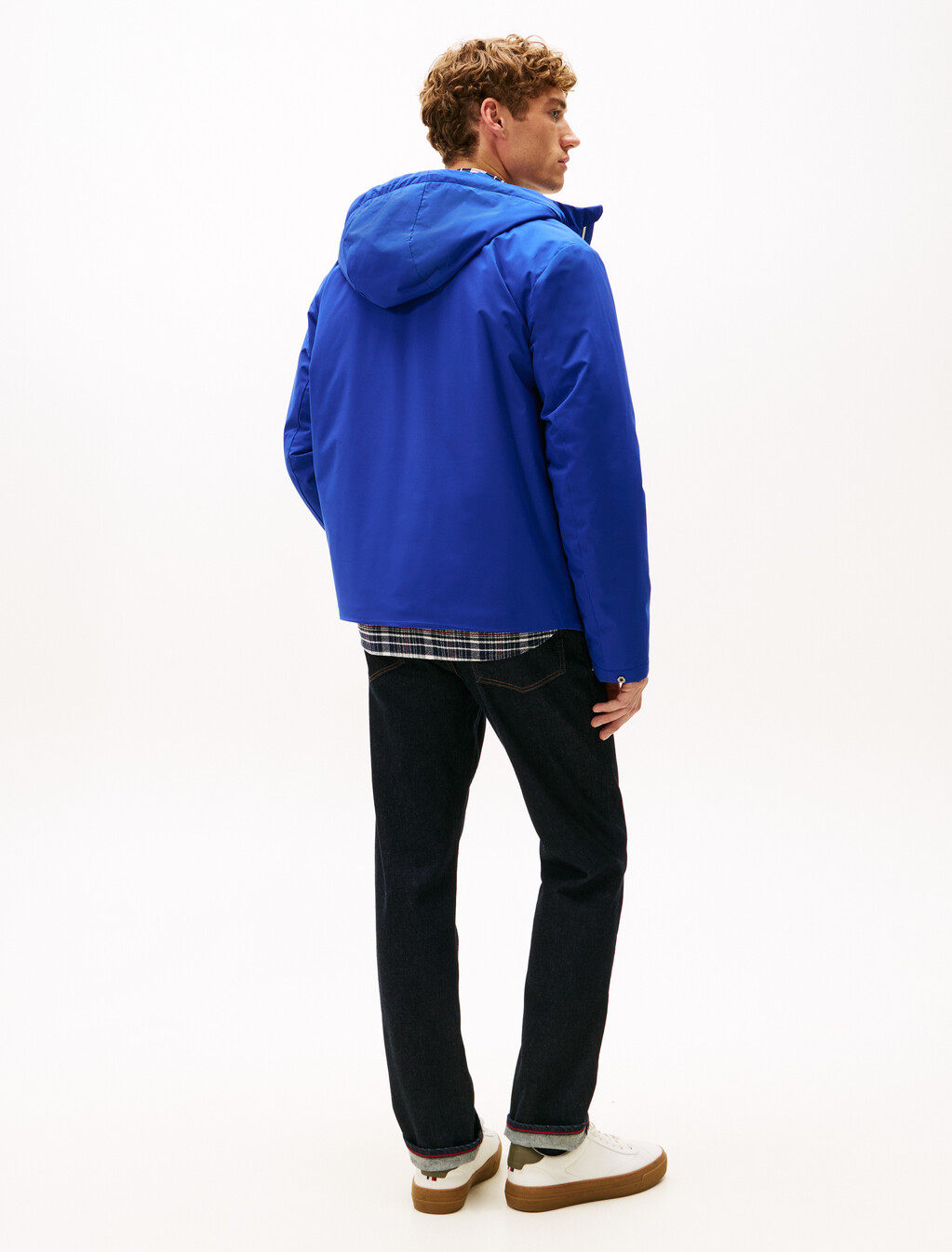 Stripe Zip Hooded Jacket, Wedge Blue, hi-res