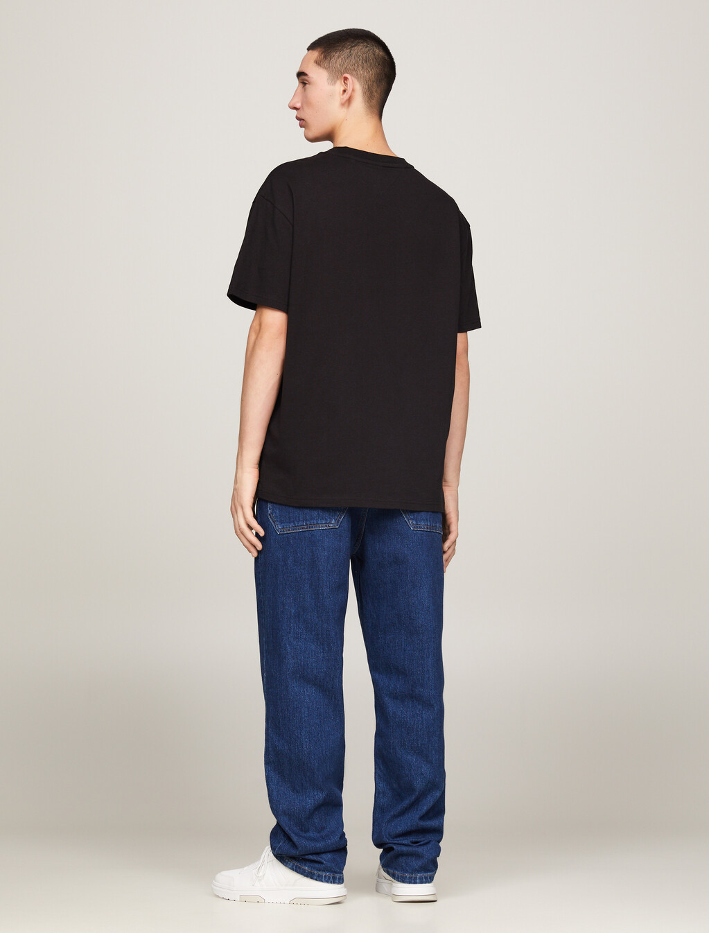 Signature Logo Embroidery T-Shirt, Black, hi-res