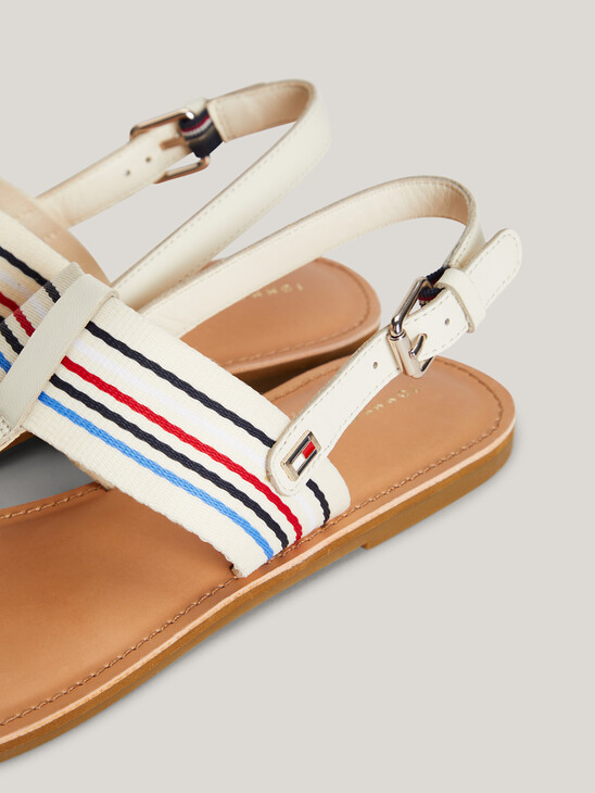 Stripe Flat Sandals